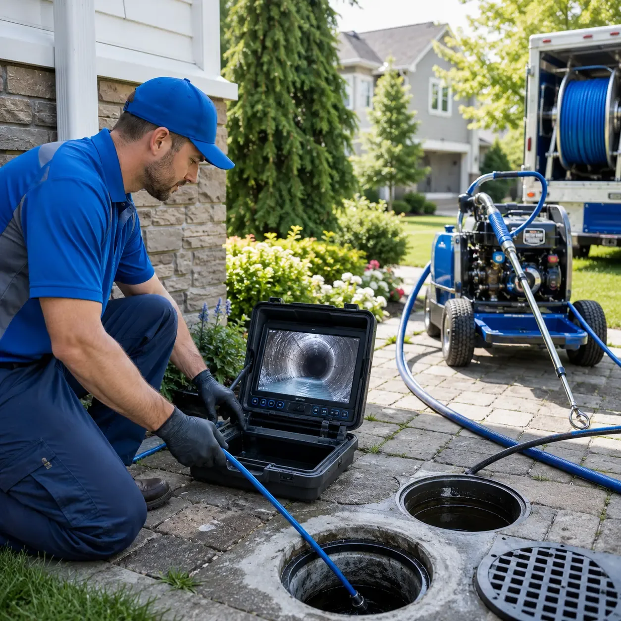 Outdoor drain cleaning professionals serving Bruceville, IN