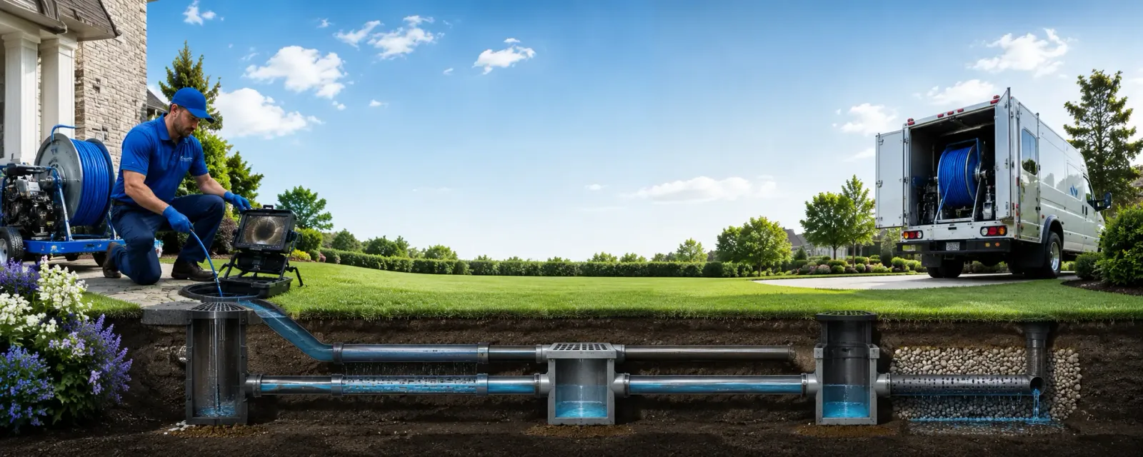 Outdoor drain cleaning information for Bruceville, IN
